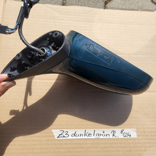 BMW Z3 Roadster + Coupe Seiten Außen Spiegel + Glas + Motor RECHTS Dunkel Grün 