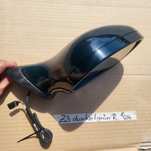 BMW Z3 Roadster + Coupe Seiten Außen Spiegel + Glas + Motor RECHTS Dunkel Grün 