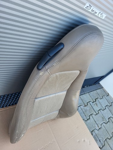 BMW Z3 Beifahrer Sitz Oberteil Leder beige Rücken Lehne Polster Kissen Bezug 