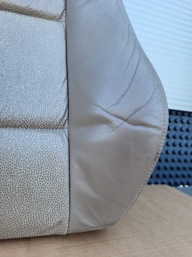 BMW Z3 Beifahrer Sitz Oberteil Leder beige Rücken Lehne Polster Kissen Bezug 