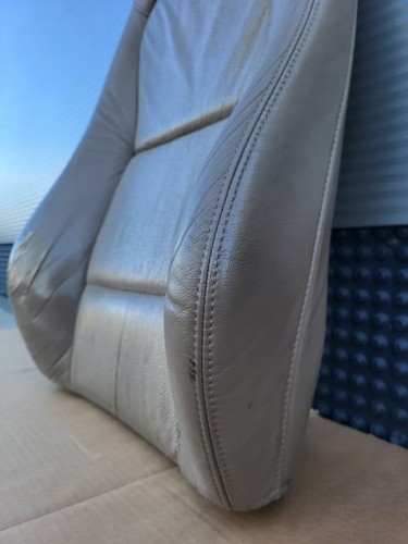 BMW Z3 Beifahrer Sitz Oberteil Leder beige Rücken Lehne Polster Kissen Bezug 
