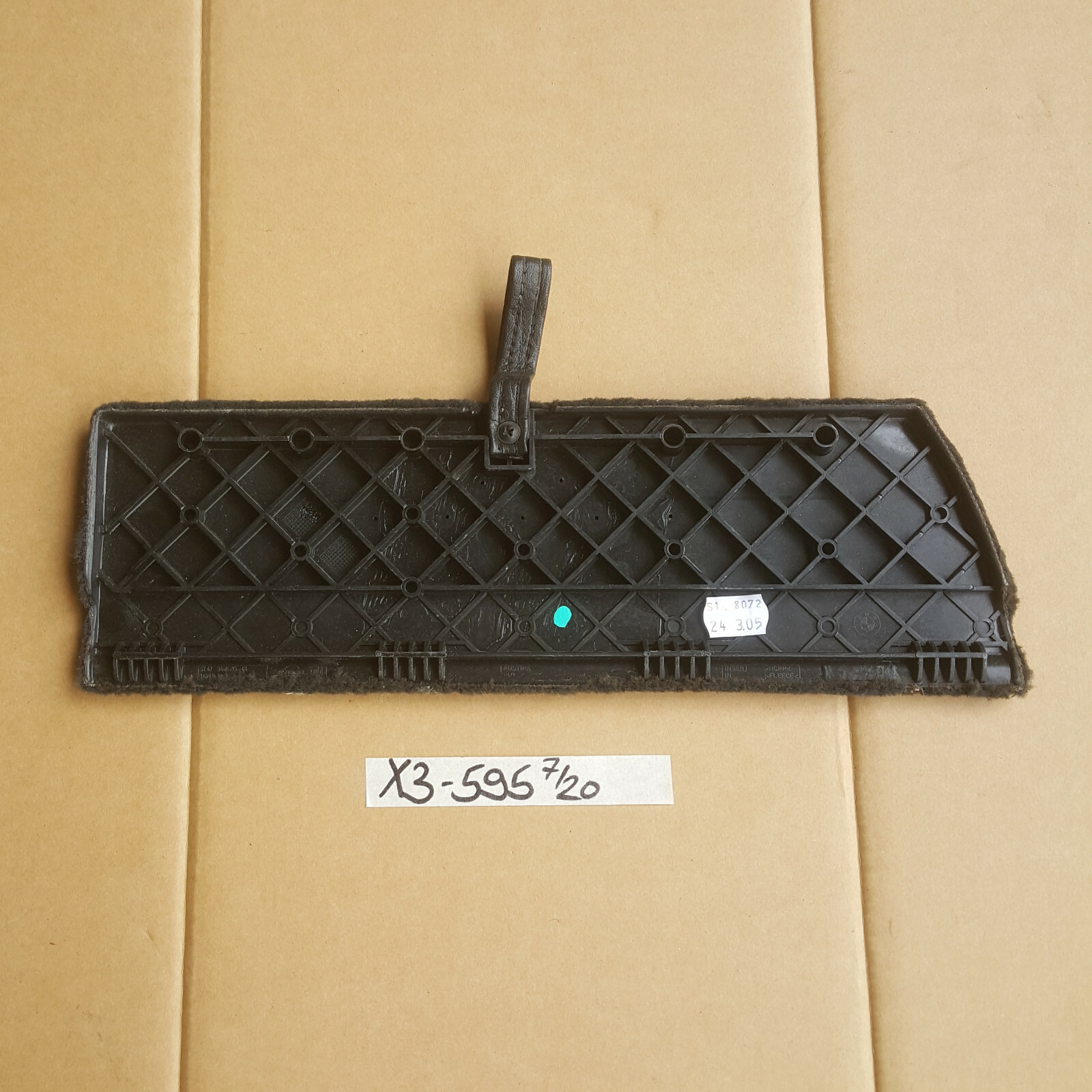 BMW X3 E83 Kofferraum Teppich Verkleidung Blende Gepäckraum Klappe LINKS 3400595