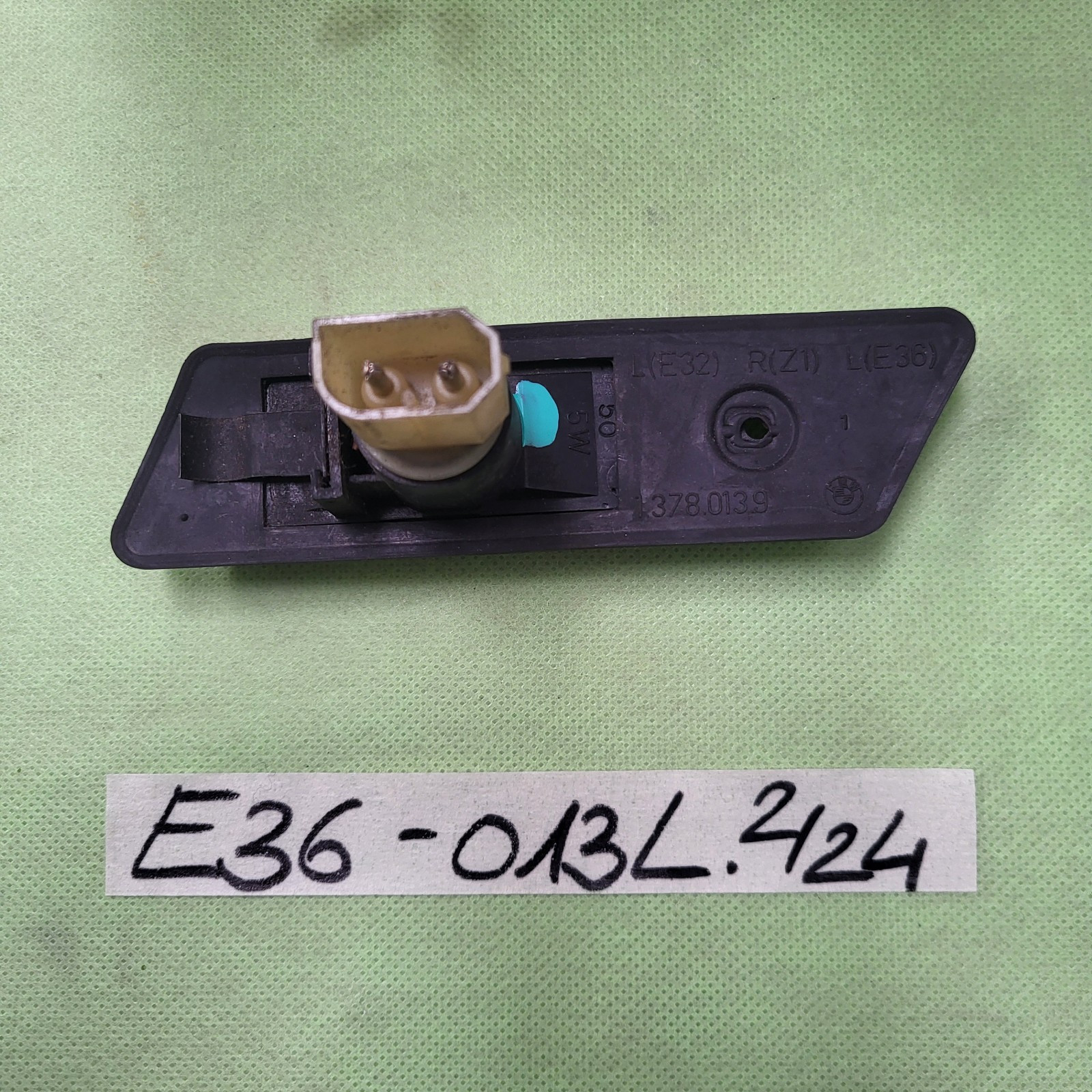 BMW E32 E36 Z1 Blinker LINKS  Blink Licht Kotflügel 1378013 Zusatzblinkleuchte