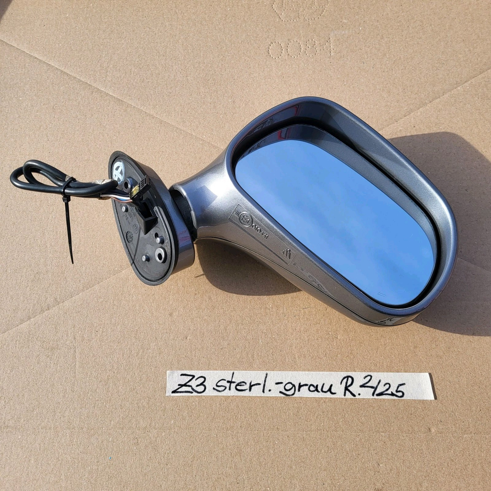 BMW Z3 Roadster Coupe Seiten Außen Spiegel RECHTS sterling Grau Metallic RHD