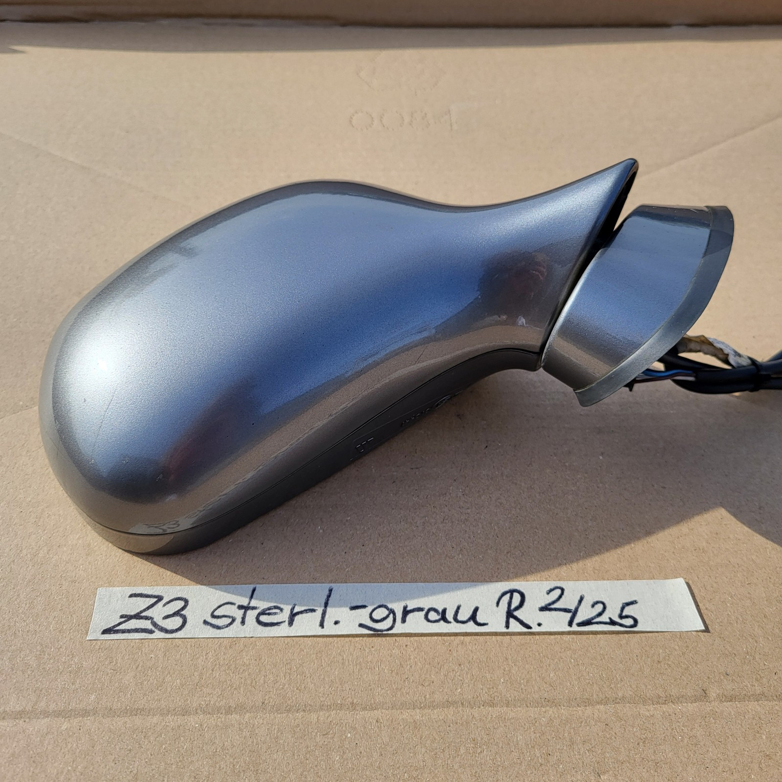 BMW Z3 Roadster Coupe Seiten Außen Spiegel RECHTS sterling Grau Metallic RHD