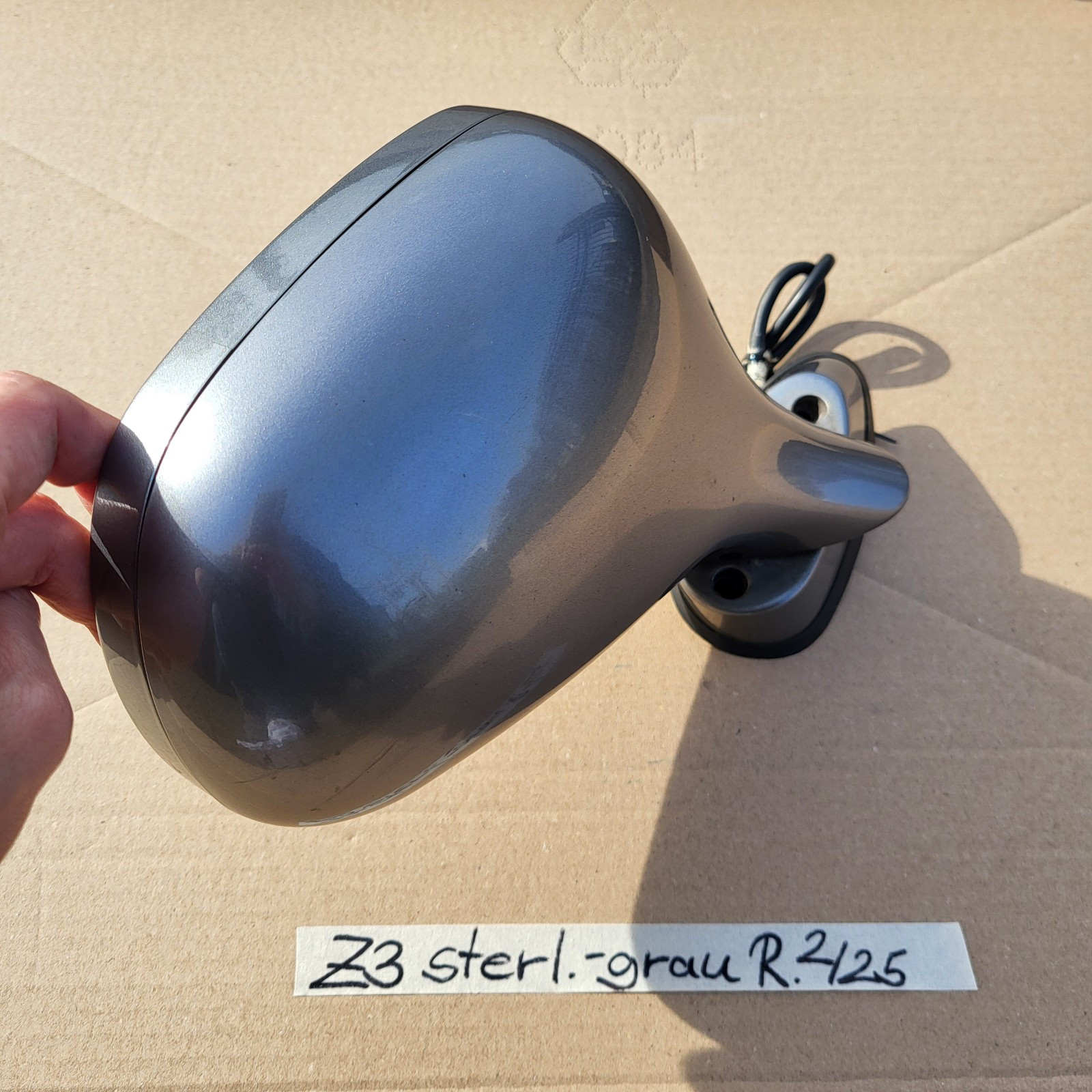 BMW Z3 Roadster Coupe Seiten Außen Spiegel RECHTS sterling Grau Metallic RHD