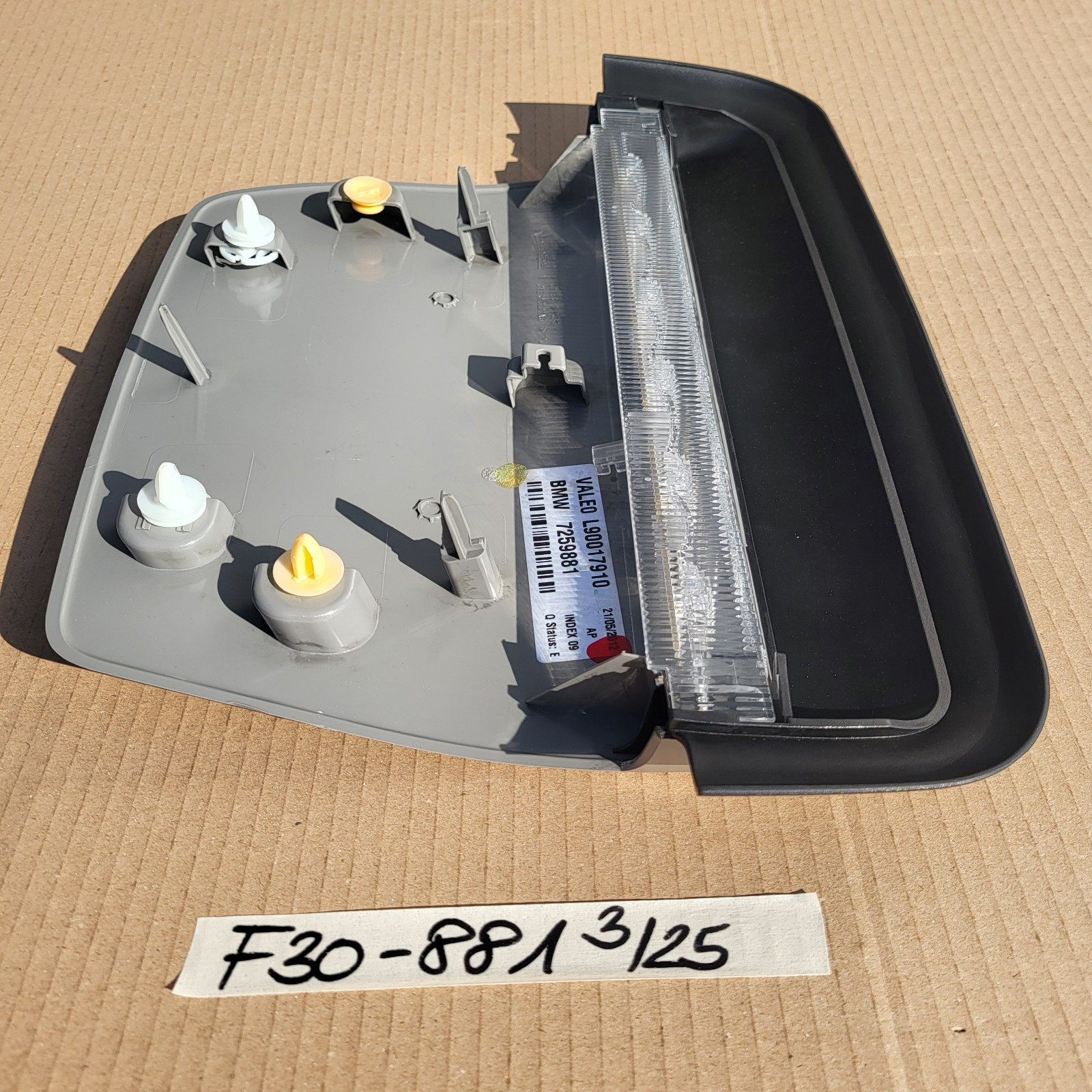 BMW F30 F35 Dritte Bremsleuchte 7259881 Zusatzbremsleuchte 3. Bremslicht grau