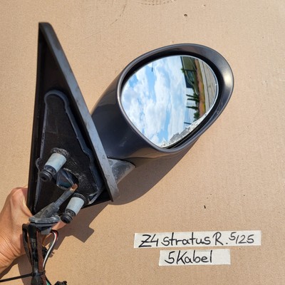 BMW Z4 E85 Seiten Außen Spiegel RECHTS 5 Kabel Stratus Grau Metallic Code 440 