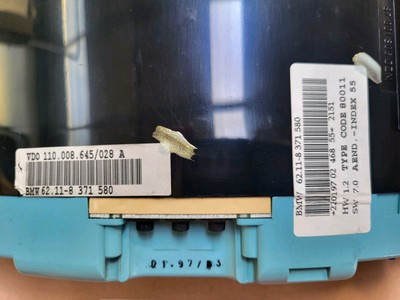 BMW Z3 Meilen Tacho Kombiinstrument Tachometer instrument cluster 8371580