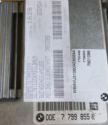 BMW E90 E91 E92 Motorsteuergerät 320 Diesel 163 PS 7799855 CAS Modul 6981416