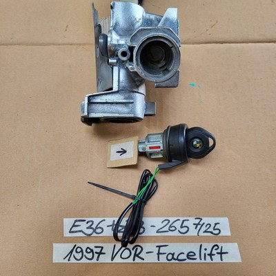 BMW E36 + Z3  Zündschloss Lenksäule Lenkschloss 1093265 + Zündanlass Schalter