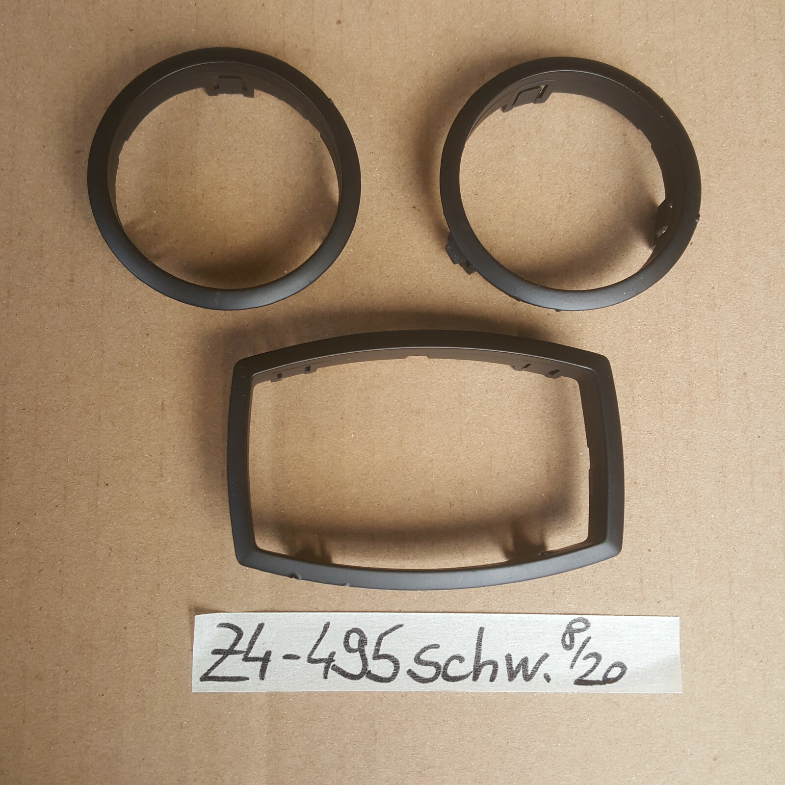 BMW Z4 E85 Armaturenbrett Ringe schwarz Rahmen Verkleidung Klima Blende 7048495