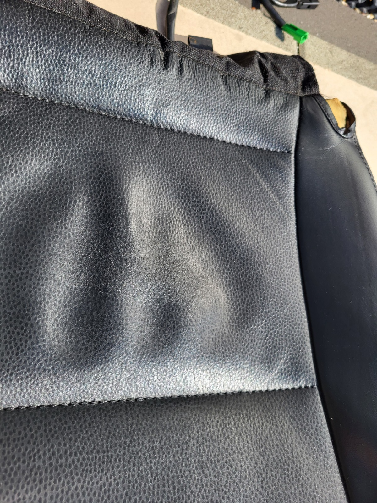 BMW Z3 Roadster Bei Fahrer Sitz Kissen Unterteil Leder point schwarz Sitzheizung