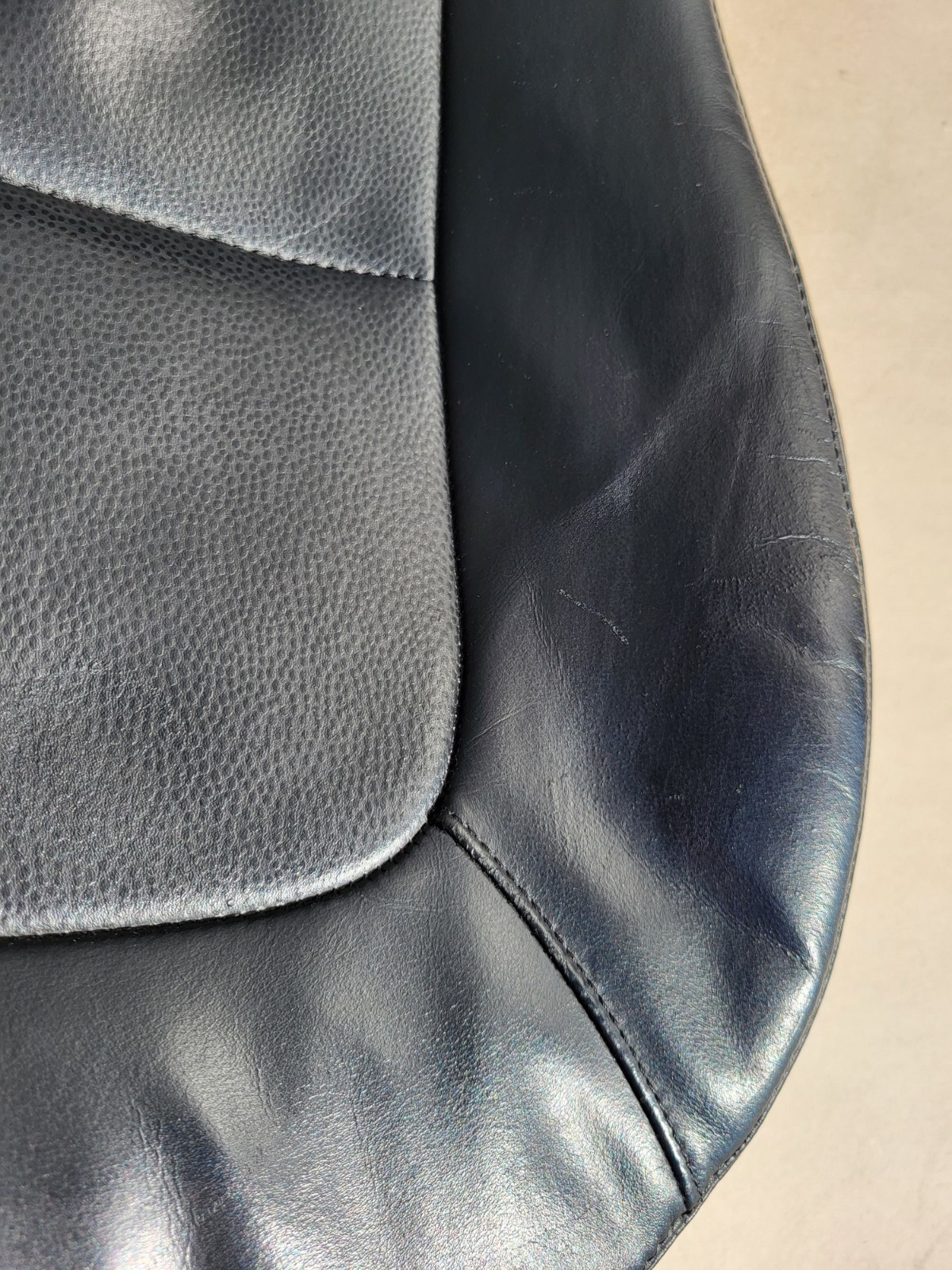 BMW Z3 Roadster Bei Fahrer Sitz Kissen Unterteil Leder point schwarz Sitzheizung