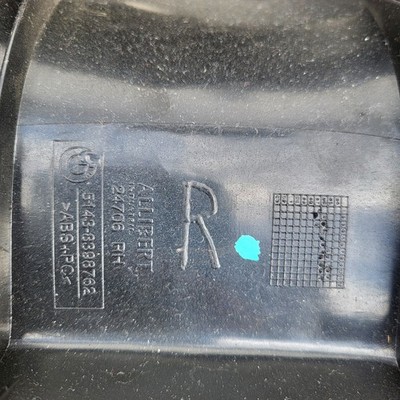 BMW Z3 Staufach Verkleidung oben Gurt Führung Abdeckung Höcker 8398761 + 8398762