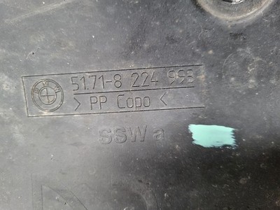 BMW E46 Cabrio Abdeckung Radschale Radhaus Verkleidung HINTEN LINKS 8224993