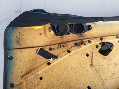 BMW Z3 Roadster Tür Verkleidung Leder Schwarz LINKS + Griff + Alu Blende Leiste