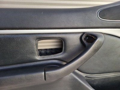 BMW Z3 Roadster Tür Verkleidung Leder Schwarz LINKS + Griff + Alu Blende Leiste