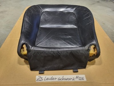 BMW Z3 Roadster Fahrer Sitz Kissen Polster + Bezug Leder schwarz OHNE Heizung