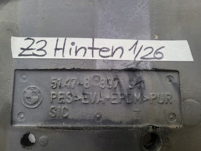 original BMW Z3 Roadster Coupe Fußraum Teppich Boden Verkleidung HINTEN