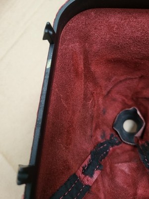 BMW Z3 Roadster + Coupe Schaltsack Leder Abdeckung für Schalthebel 1222276 Rot