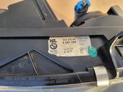 original BMW Z3 english Front Scheinwerfer RECHTS Blinker weiß RHD 8381086 Chrom