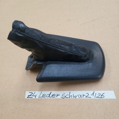 BMW Z4 E85 Leder Manschette Blende Handbremse Verkleidung Handbremssack Schwarz 