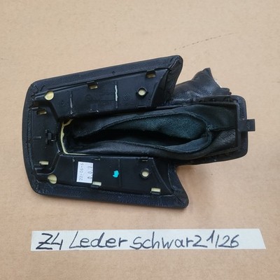 BMW Z4 E85 Leder Manschette Blende Handbremse Verkleidung Handbremssack Schwarz 