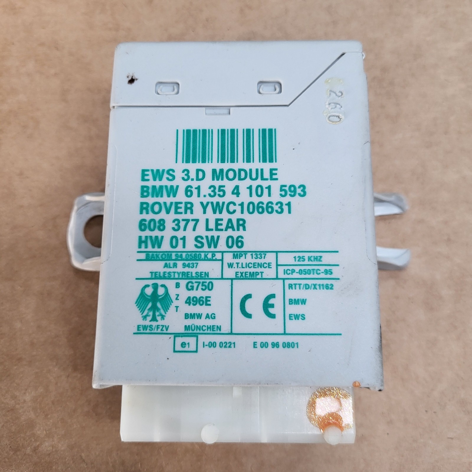 BMW Z3 Motorsteuergerät 7503286 Grund Modul 1430940 + EWS 4101593 + Schlüssel