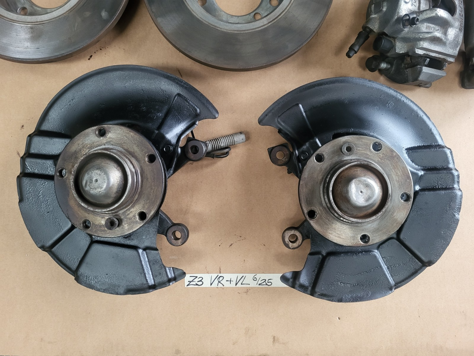 orig. BMW Z3 Radlager Radnabe Bremssattel Beläge Bremsscheibe VORNE RECHTS LINKS