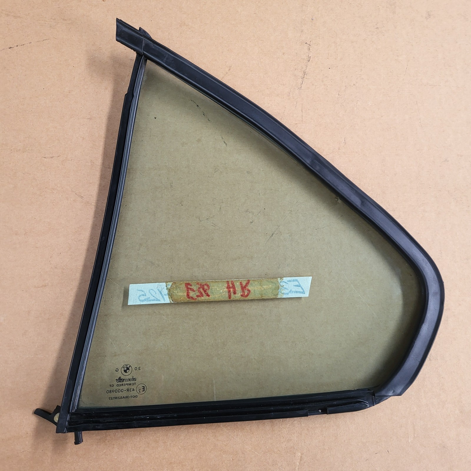 BMW E36 Limousine Seiten Scheibe  Tür Fenster Glas HINTEN RECHTS Beifahrer Seite