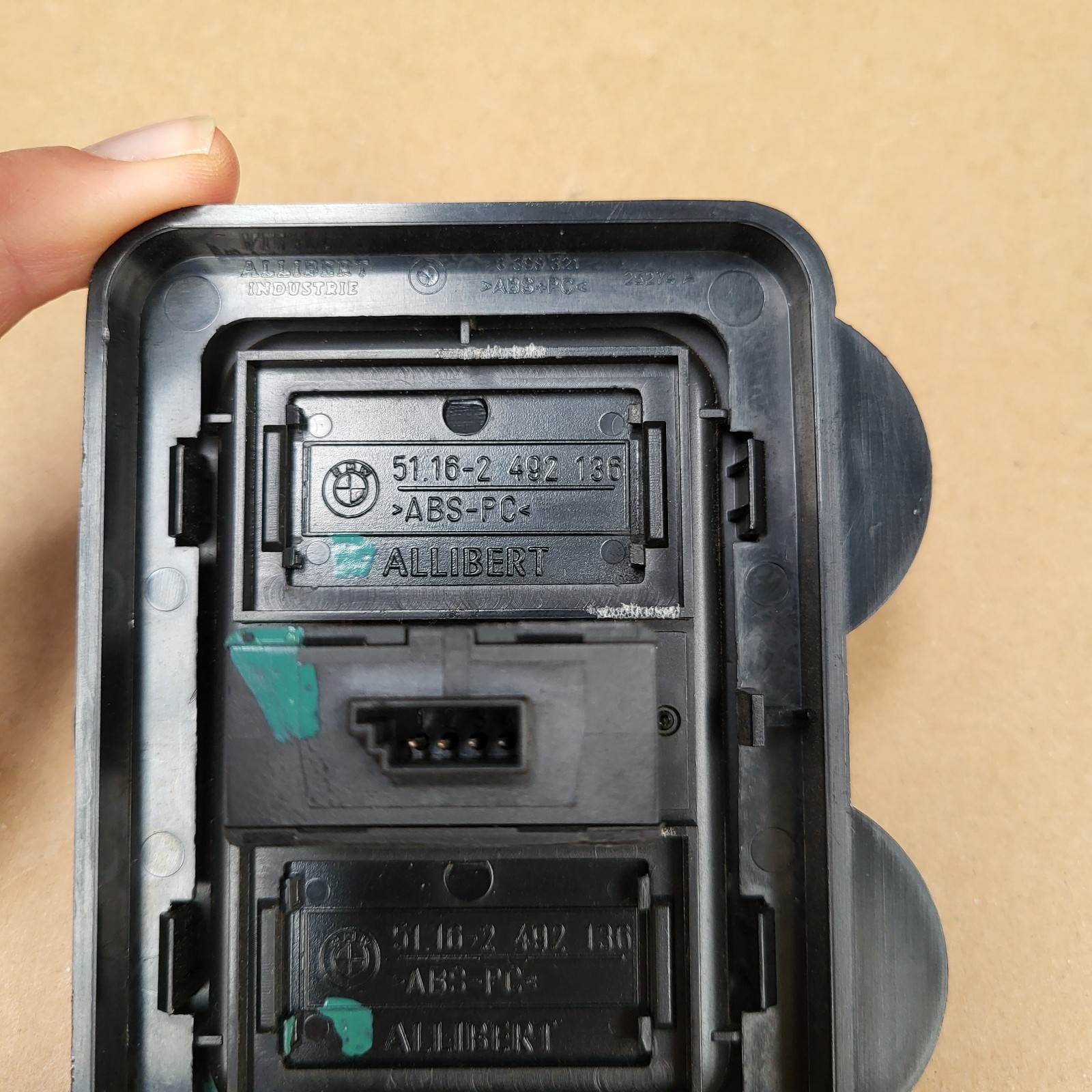 BMW Z3 Einbau Rahmen 8399321 + Alarm Kontroll Leuchte 8357417 +Blende 2492136