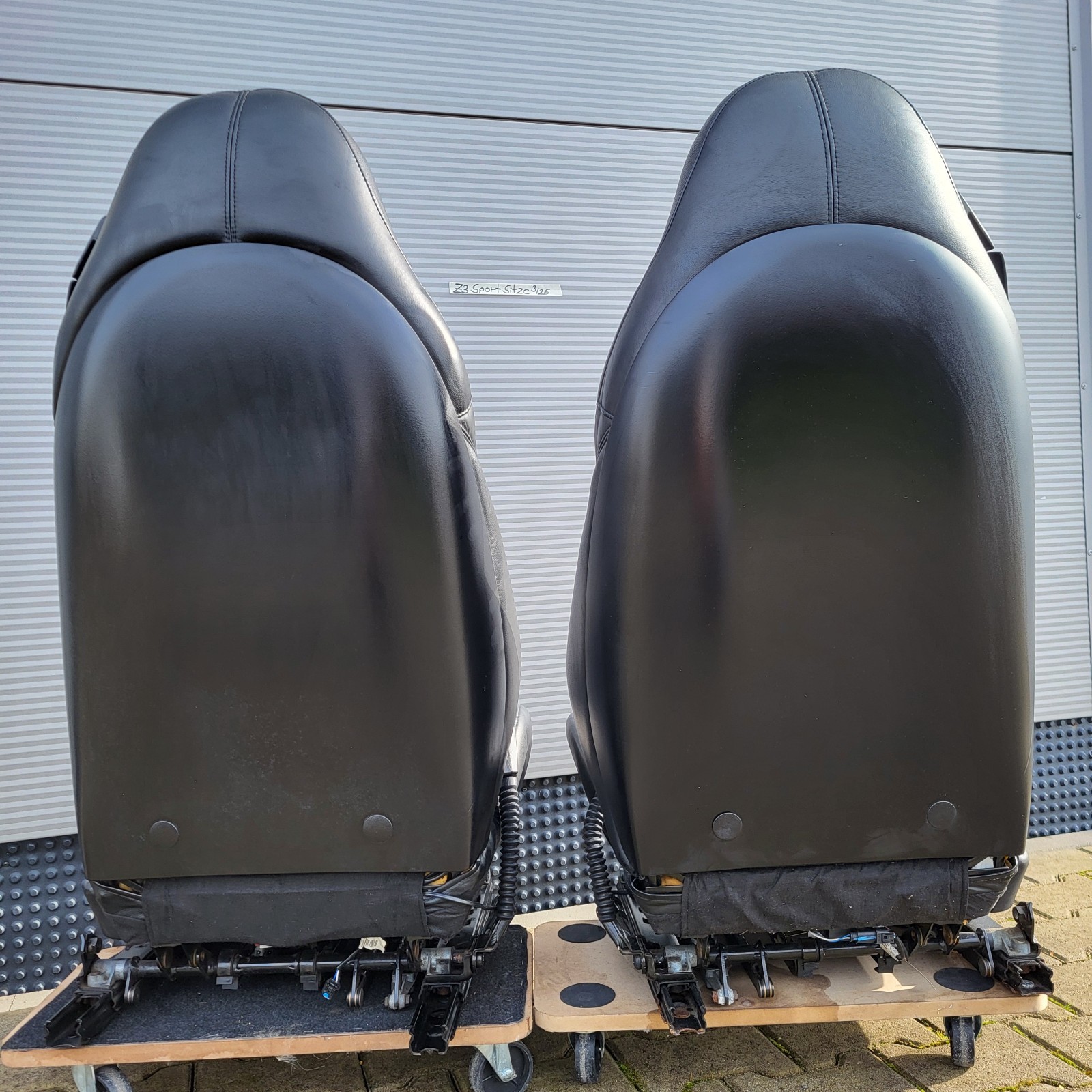 BMW Z3 Roadster Fahrer Beifahrer Sport Sitz Leder schwarz Sitzheizung ABHOLUNG