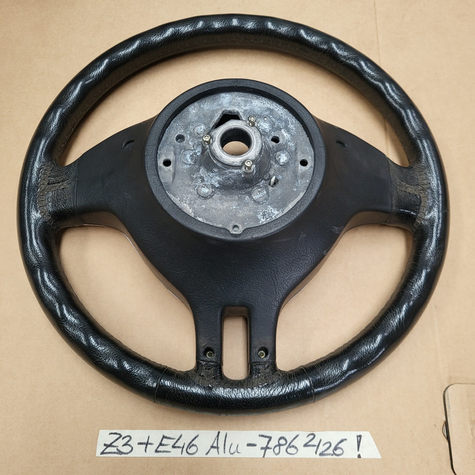 BMW Z3  Facelift + E46 + E39 Sportlenkrad Leder Lenker Sport Lenkrad Alu Spange