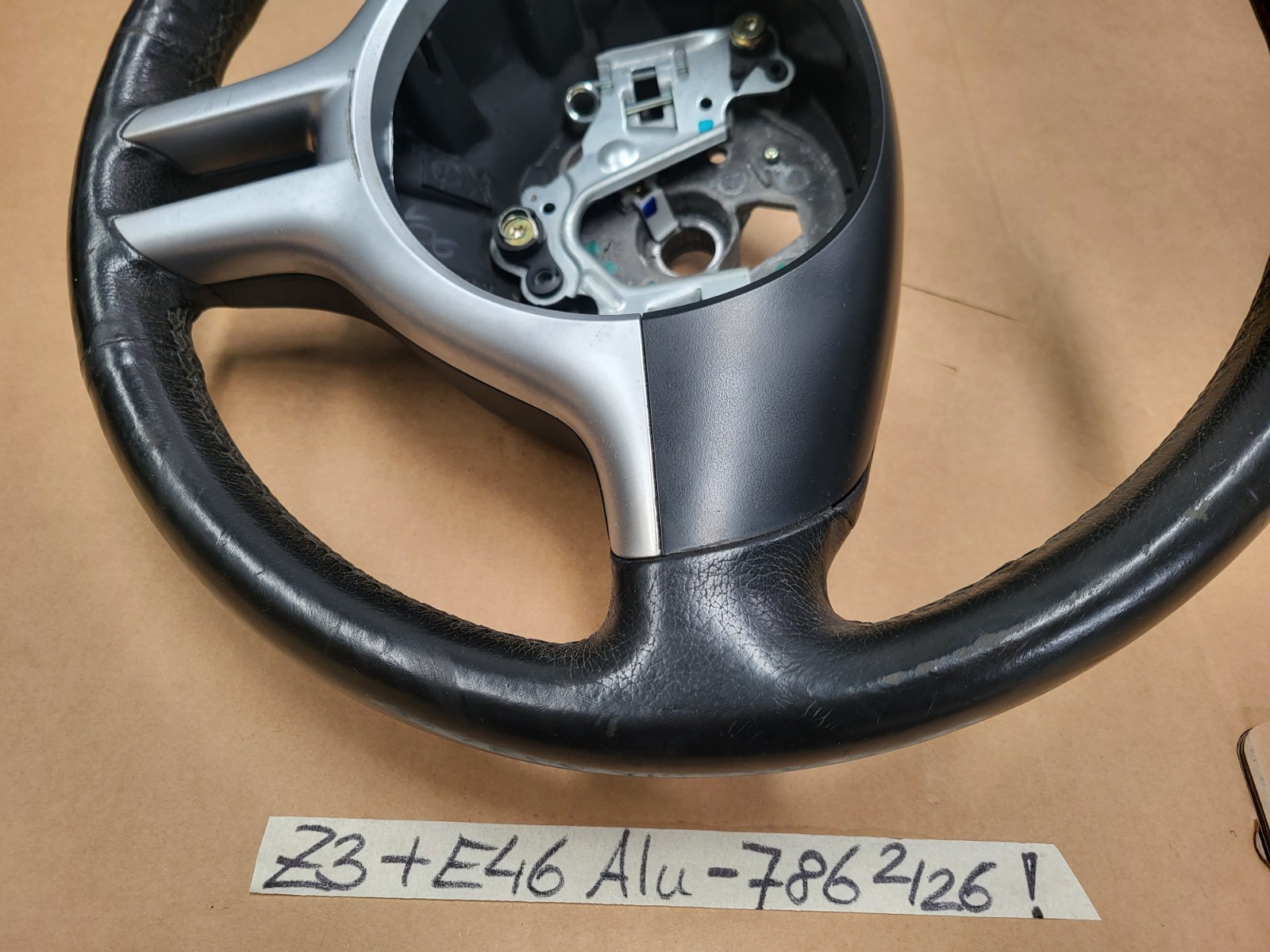 BMW Z3  Facelift + E46 + E39 Sportlenkrad Leder Lenker Sport Lenkrad Alu Spange