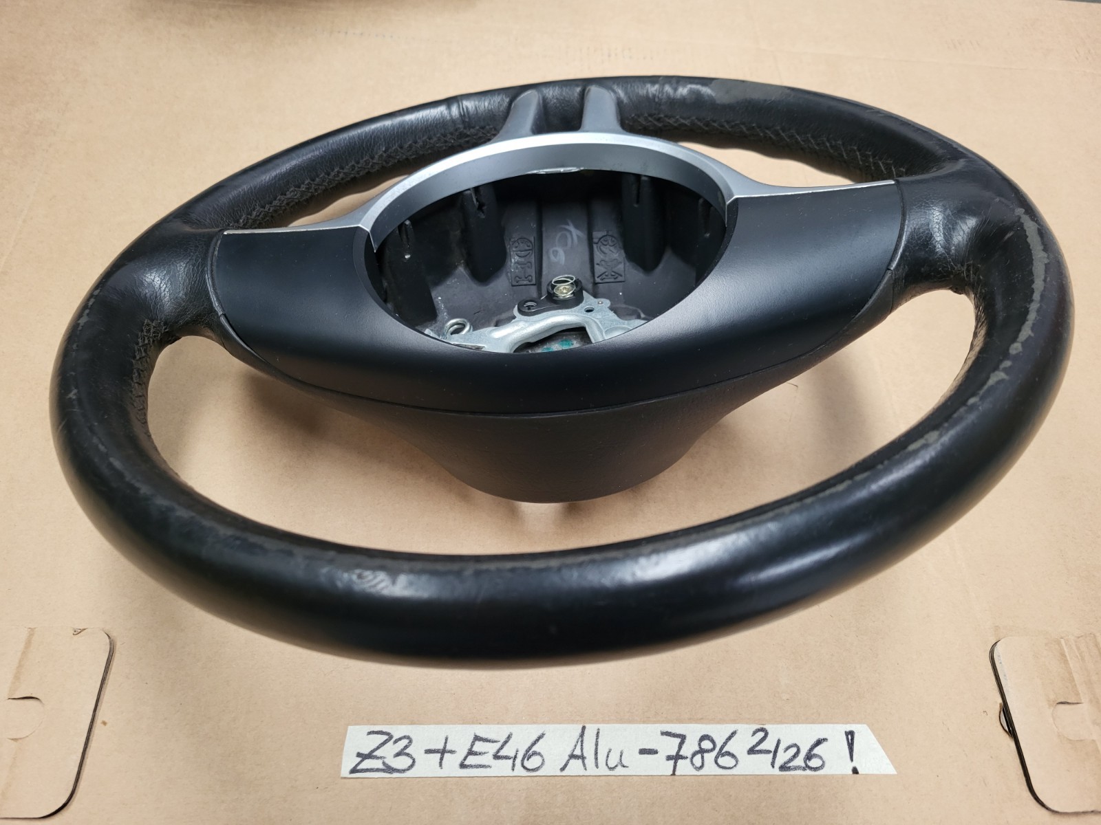 BMW Z3  Facelift + E46 + E39 Sportlenkrad Leder Lenker Sport Lenkrad Alu Spange