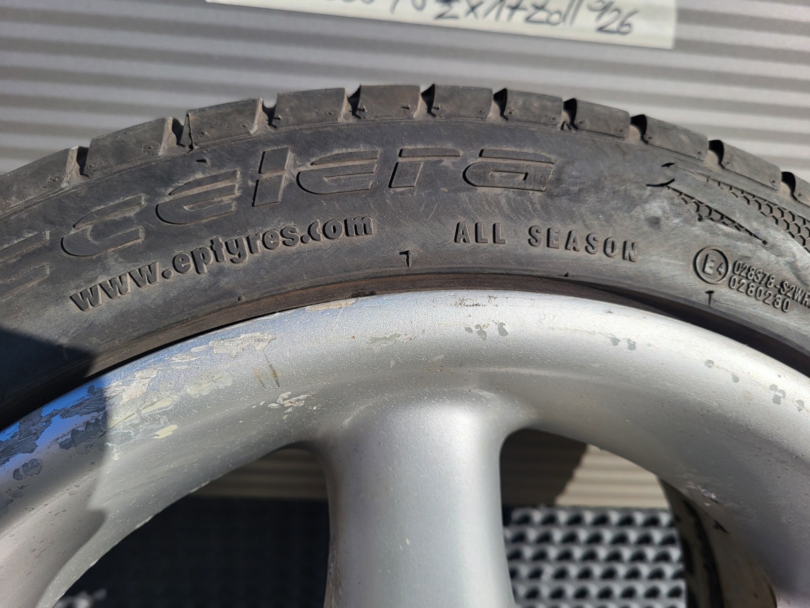 EINE BMW E36 Z3 E46 Z4 Alufelge 8,5 J x 17 Zoll 1092608 + Reifen 225/40 ABHOLUNG