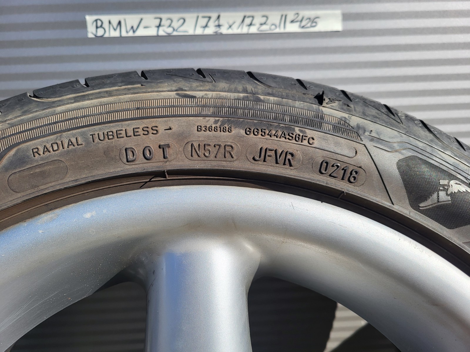 EINE BMW E36 Z3 E46 Z4 Alufelge 7,5 J x 17 Zoll 1182732 + Reifen 225/45 ABHOLUNG