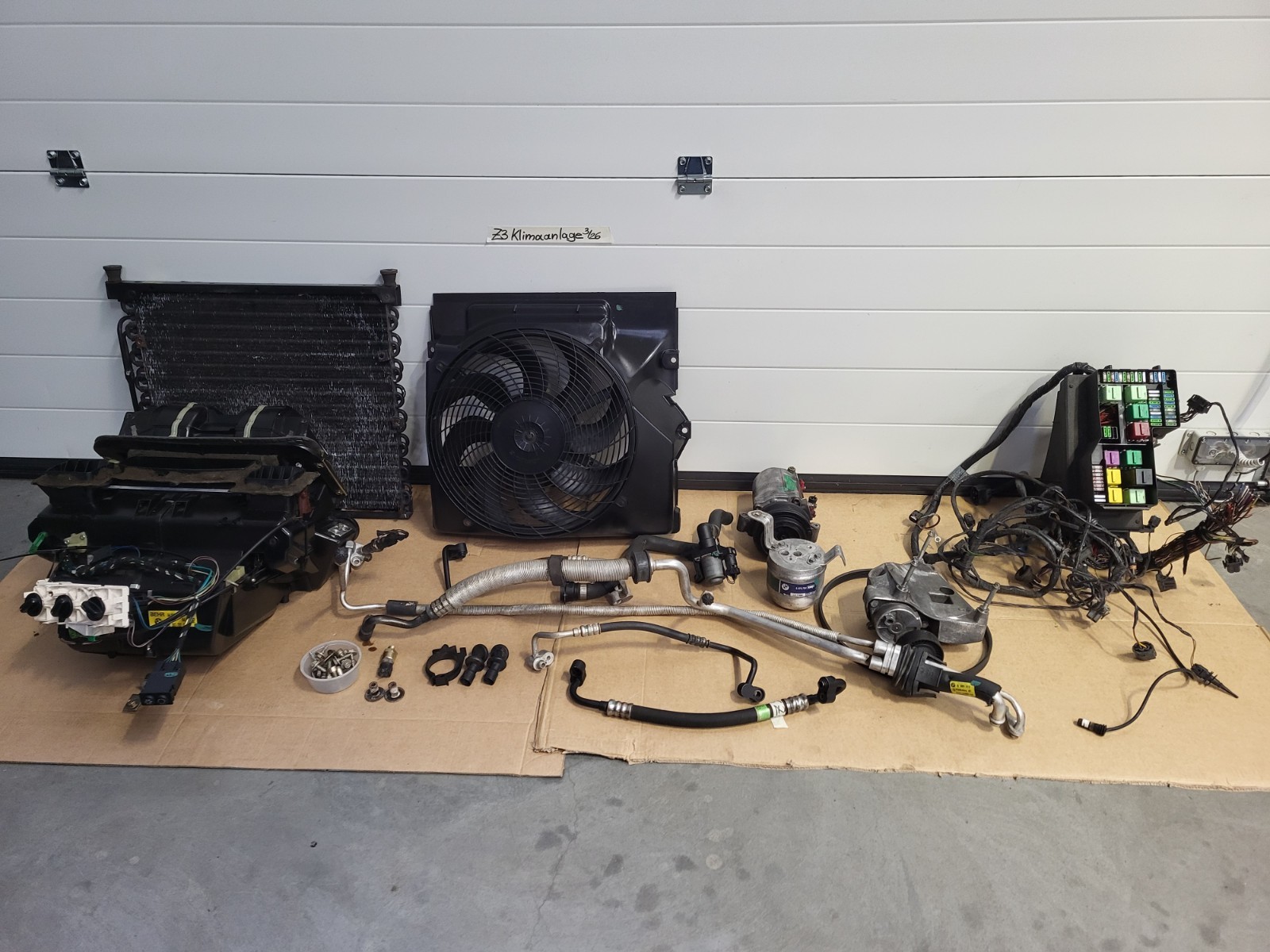 BMW Z3 Roadster Klimaanlage komplett zu nachrüsten Klima Kasten Leitung ABHOLUNG