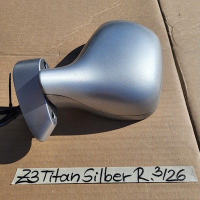 BMW Z3 Roadster Seiten Außen Spiegel Glas + Motor RECHTS Titan Silber Metallic 