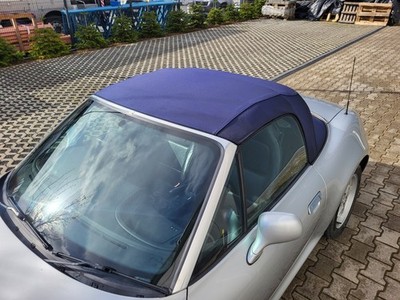 BMW Z3 Roadster Verdeck Stoff Dach blau mit Gestänge + Rahmen ABHOLUNG