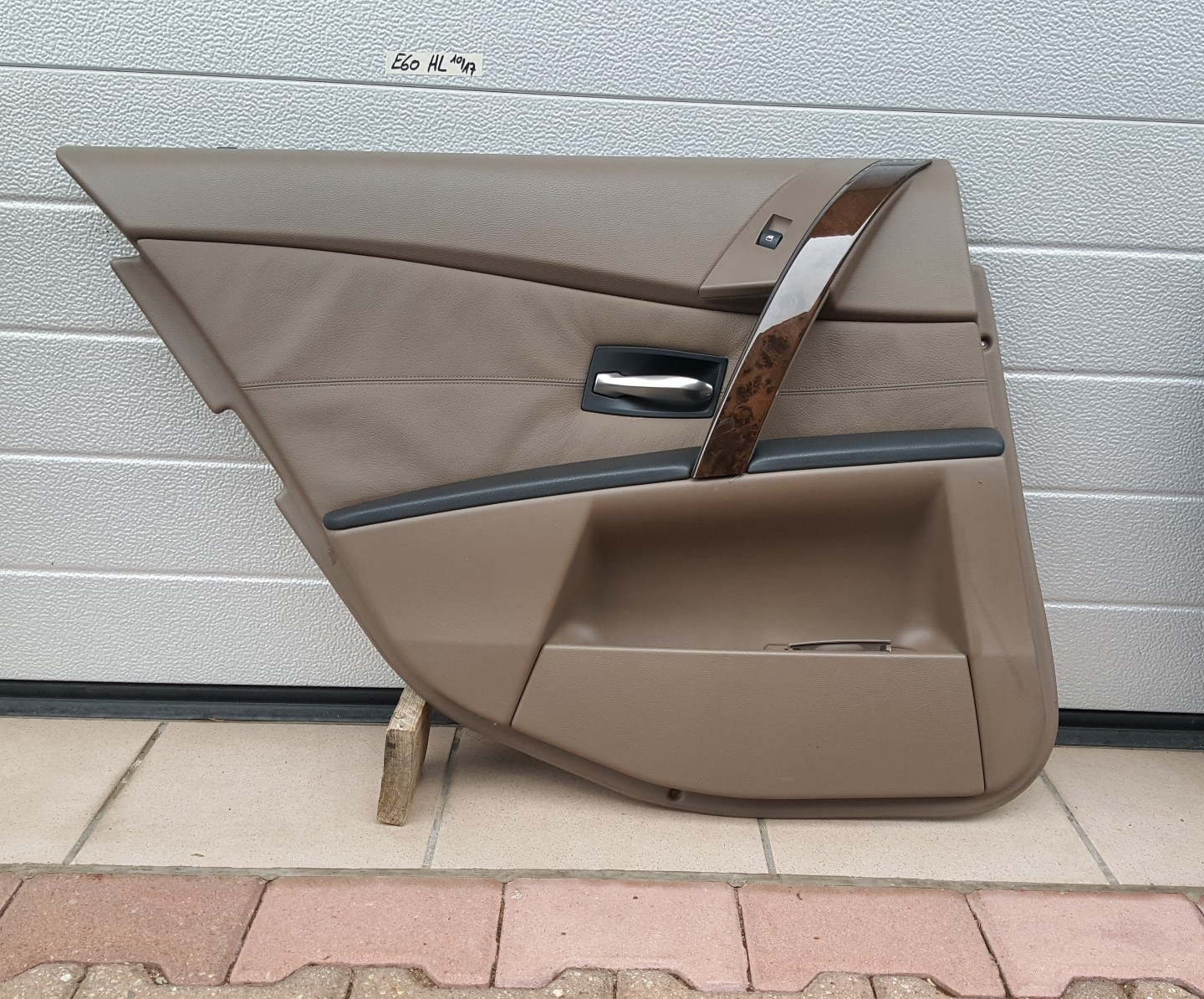 BMW E60 E61 Tür Verkleidung hinten rechts ODER links Leder trüffel braun