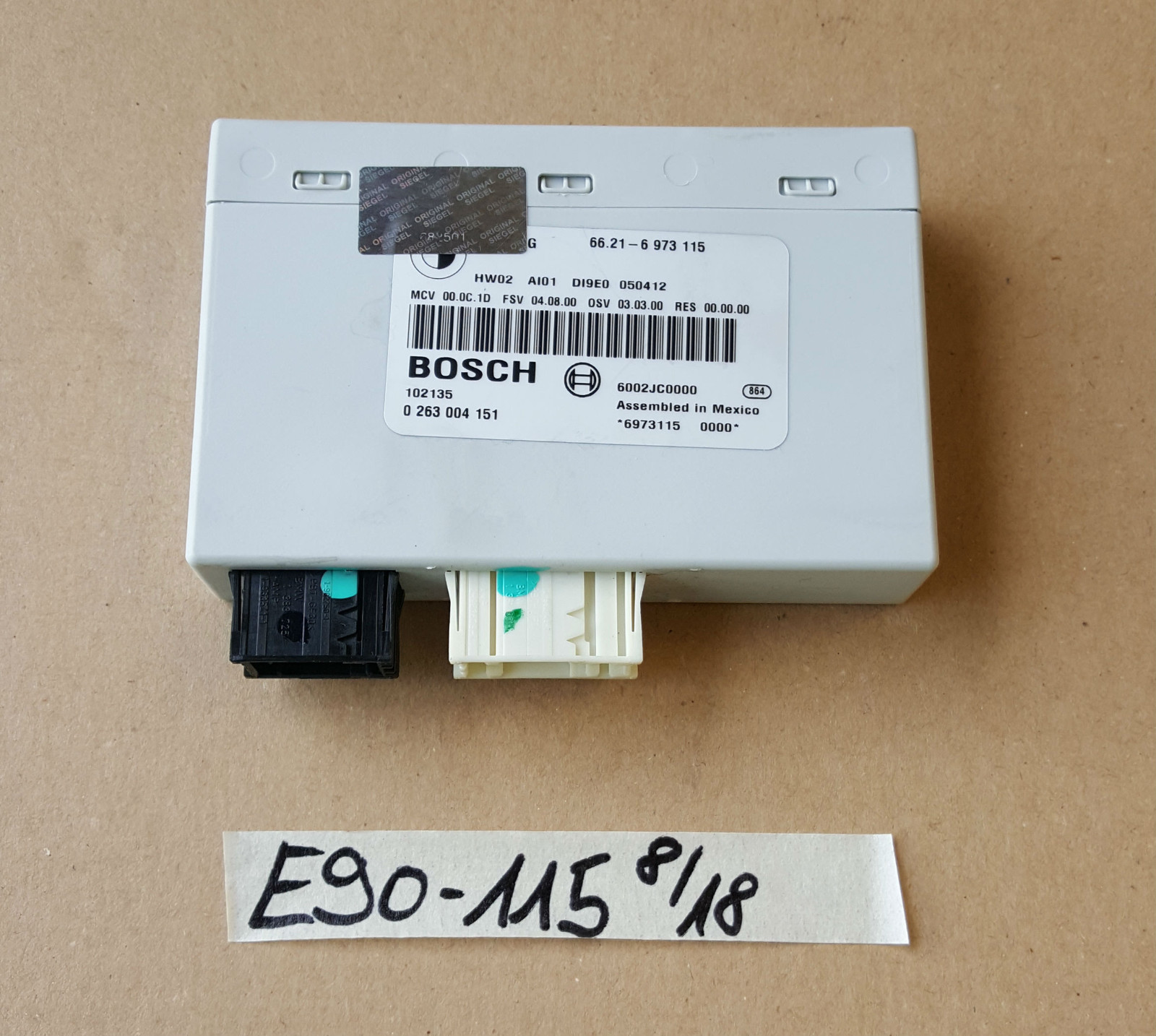 BMW E90 E91 E92  PDC Steuergerät Modul Einparkhilfe 6973115
