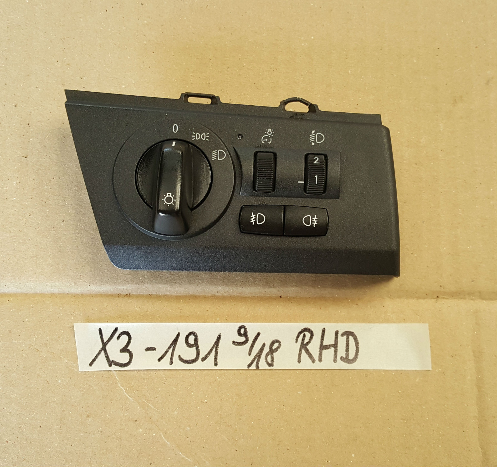 BMW X3  Bedieneinheit Licht Schalter 6990191 RHD right hand drive light switch