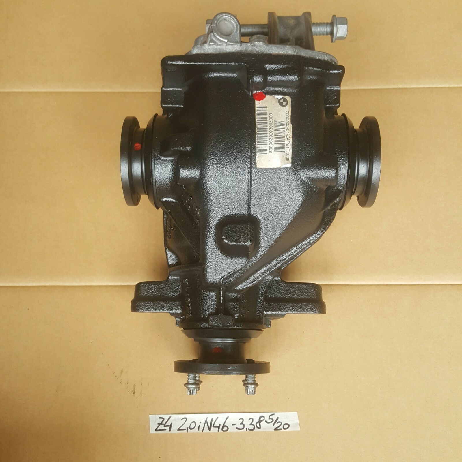 BMW Z4 E85 Differential Hinterachs Getriebe 7550505  Ü = 3,38 N46  2,0i ABHOLUNG