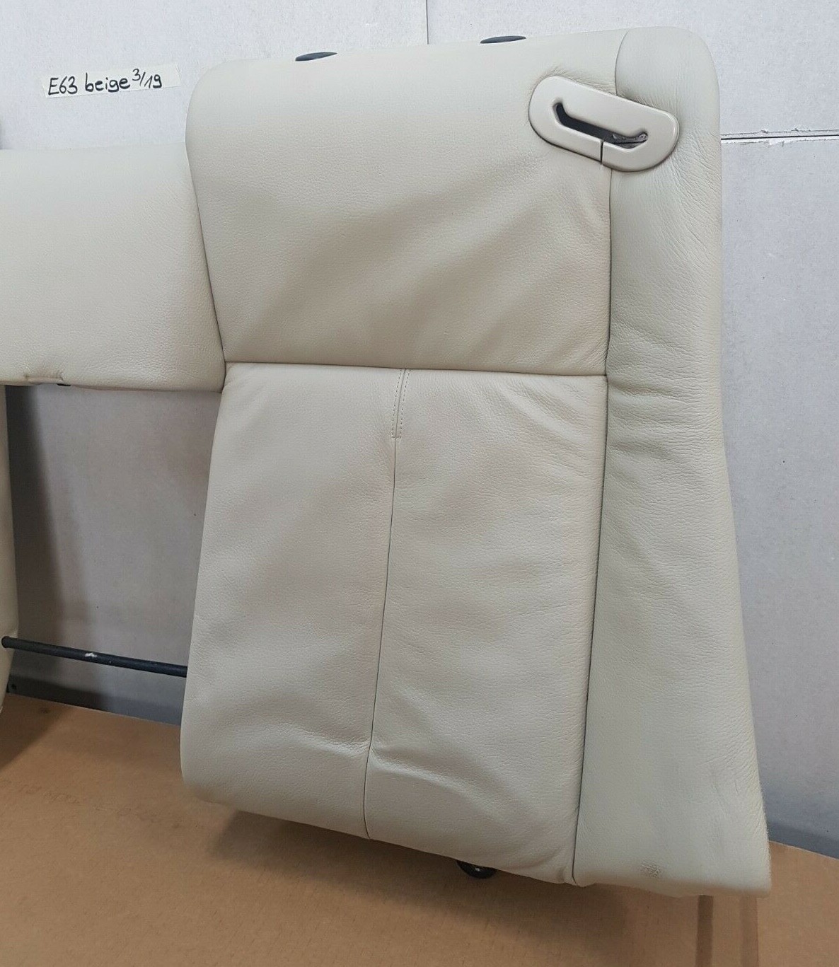 BMW 6er E63 Leder Sitz Rücksitzbank beige Rückbank Oberteil ohne Kopfstützen