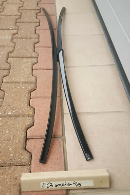 BMW E63 Dach Leiste Dachleisten Zierleisten Dachreling black saphir schwarz 475