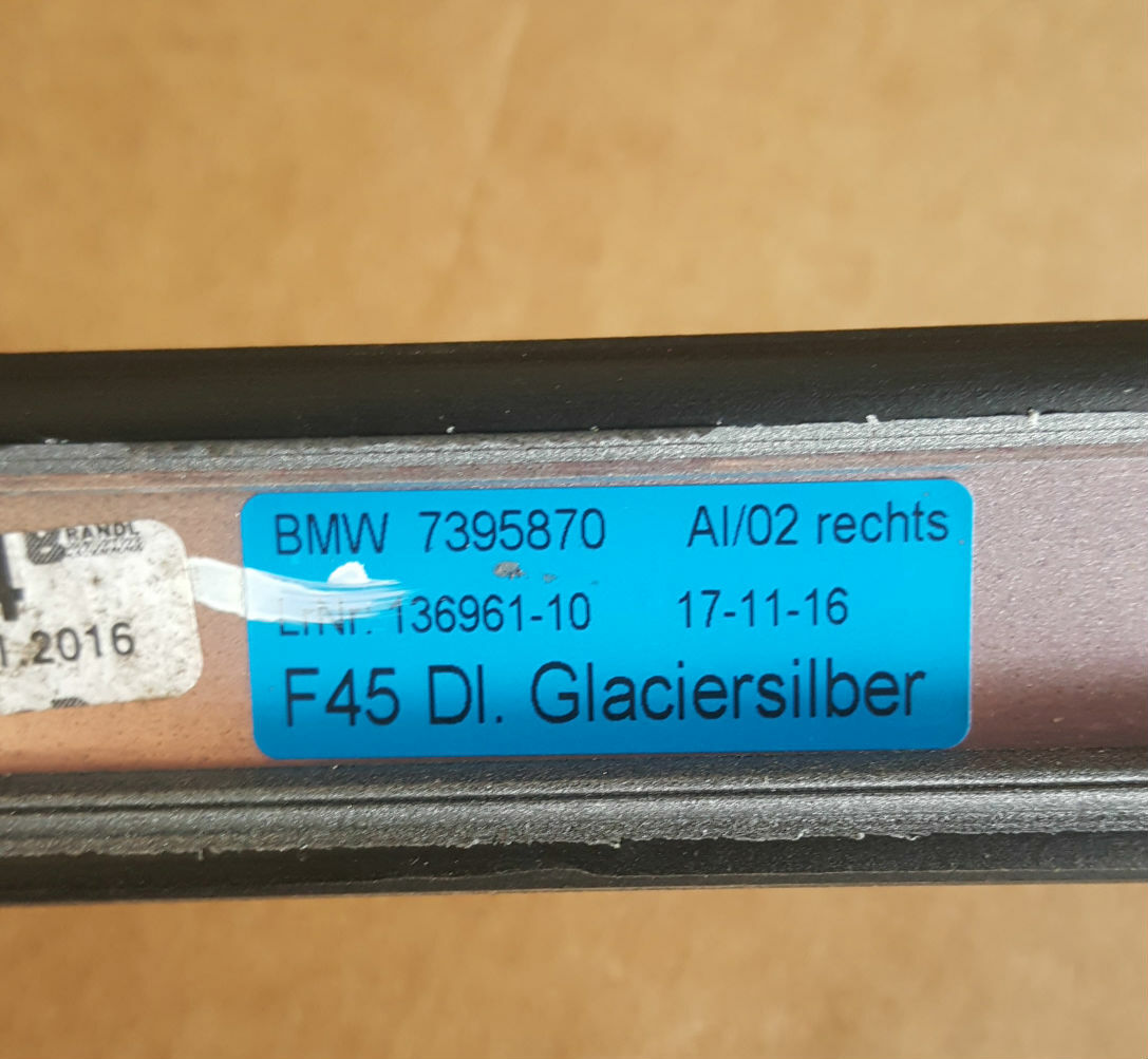 BMW 2er F45 Active Tourer Dach Leiste Zierleiste Dach RECHTS Silber A83 7400090 