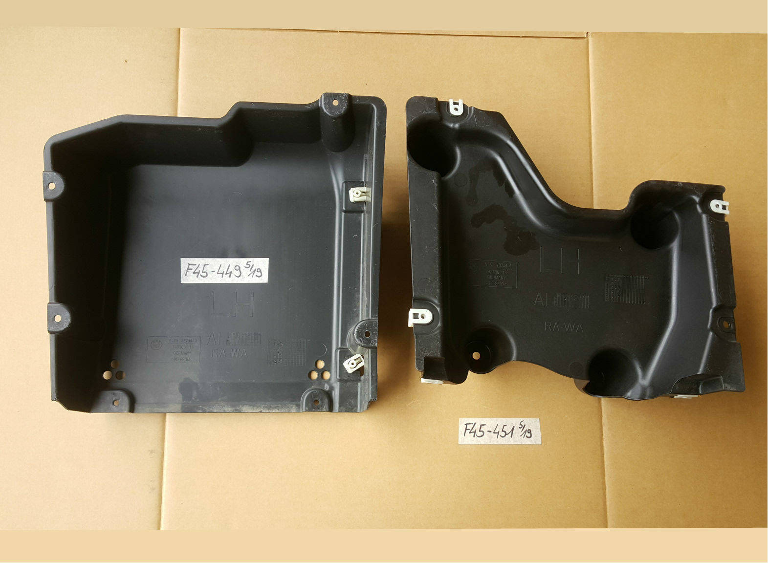 BMW 2er F45 Verkleidung Abdeckung Diffusor links 7373449 Träger 7373451