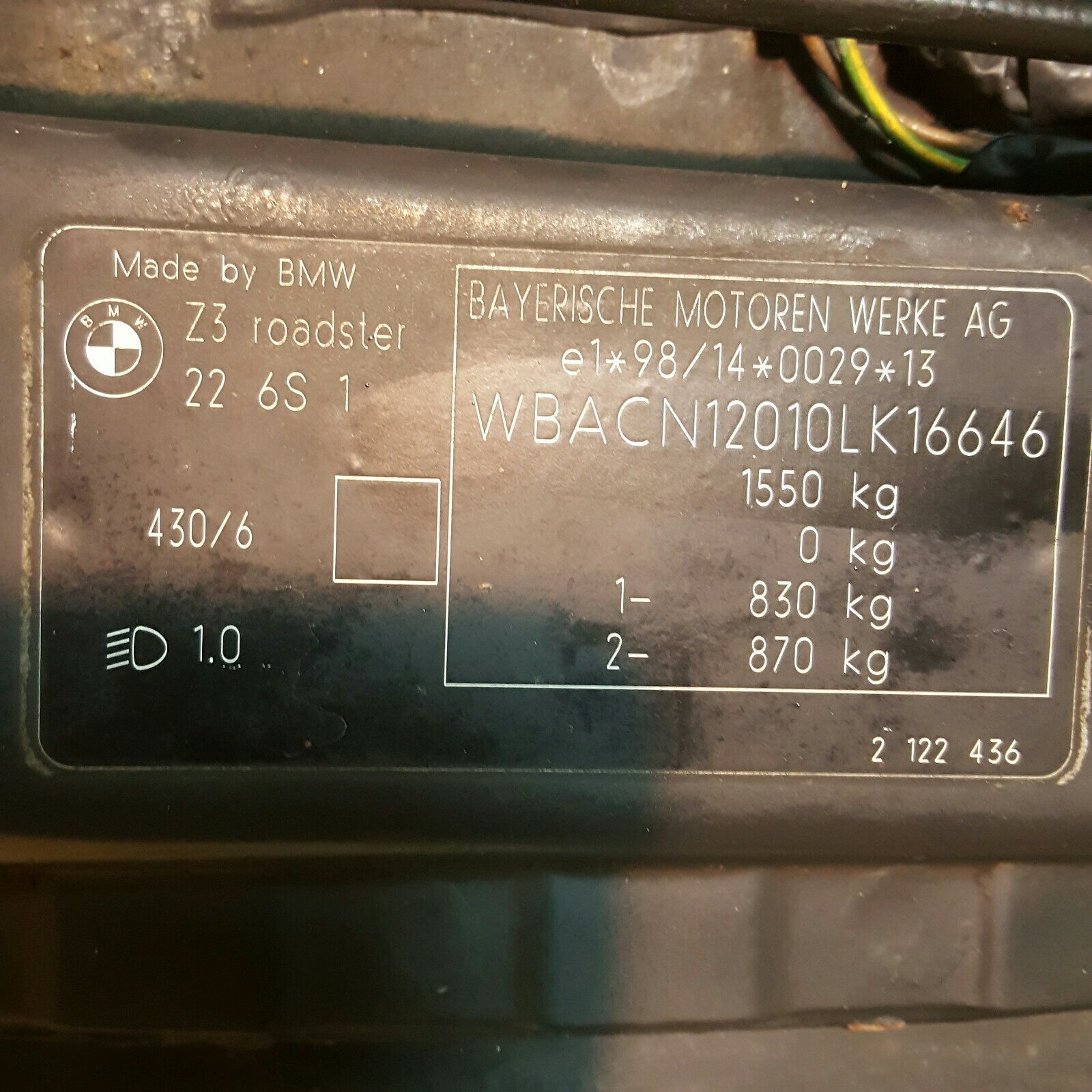 BMW E36 Z3 Roadster Motor 2,2 Liter M54 Engine 170 PS ca. 145000 Km ABHOLUNG